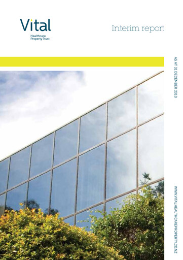 Thumbnail Vital Healthcare Property Trust Half-year Report 2010-h2