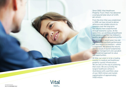 Thumbnail Vital Healthcare Property Trust Half-year Report 2012-h2