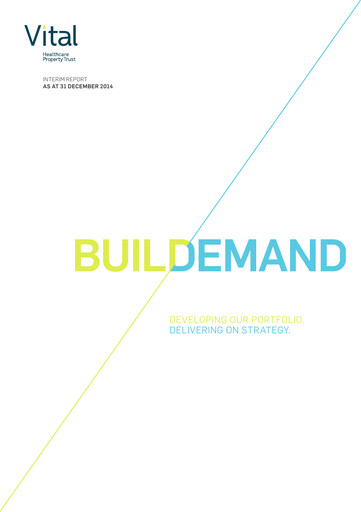 Thumbnail Vital Healthcare Property Trust Half-year Report 2014-h2