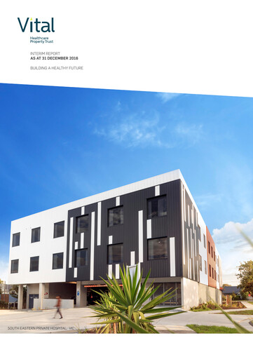 Thumbnail Vital Healthcare Property Trust Half-year Report 2016-h2