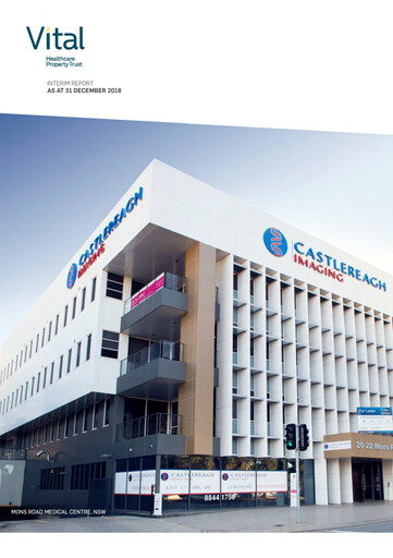 Thumbnail Vital Healthcare Property Trust Half-year Report 2018-h2