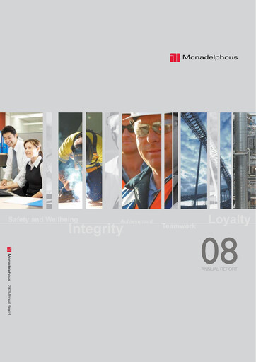 Thumbnail Monadelphous Group Annual Report 2008