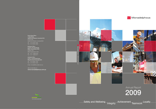 Thumbnail Monadelphous Group Annual Report 2009