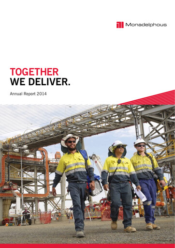 Thumbnail Monadelphous Group Annual Report 2014