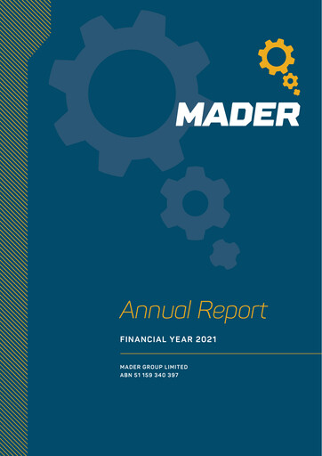 Thumbnail Mader Group Limited Annual Report 2021