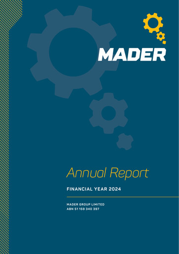 Thumbnail Mader Group Limited Annual Report 2024