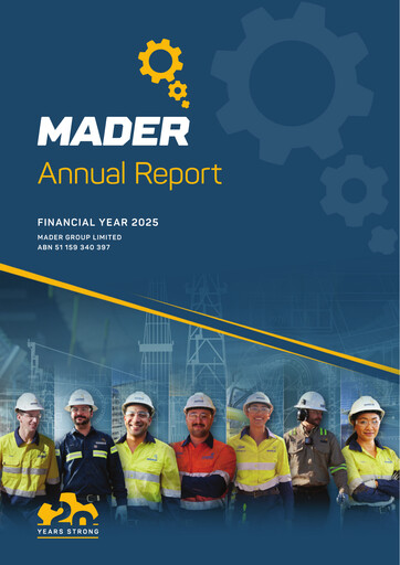 Thumbnail Mader Group Limited Annual Report 2025