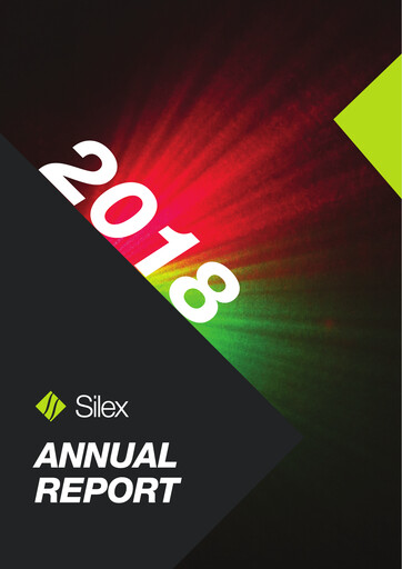Thumbnail Silex Systems Limited Annual Report 2018