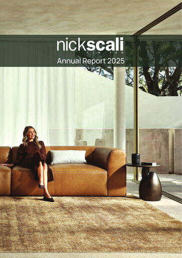Thumbnail Nick Scali Limited Annual Report 2025