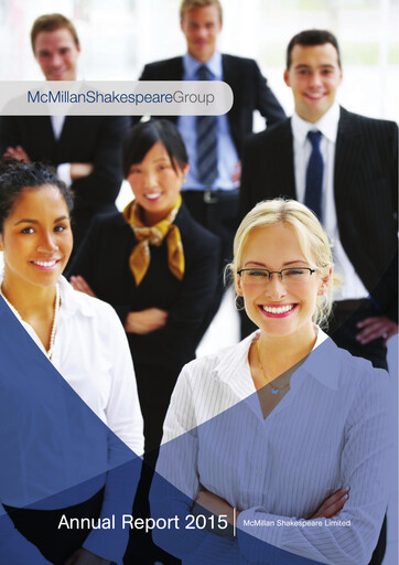 Thumbnail McMillan Shakespeare Annual Report 2015