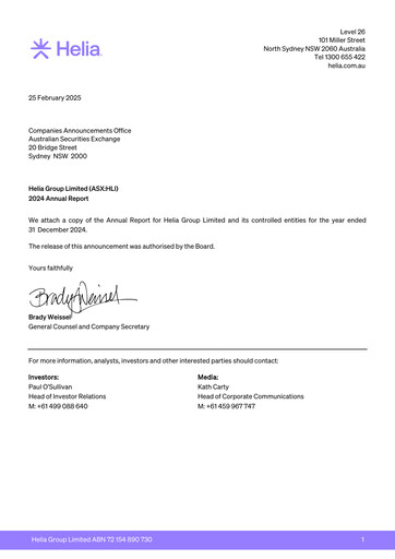 Thumbnail Helia Group Annual Report 2024