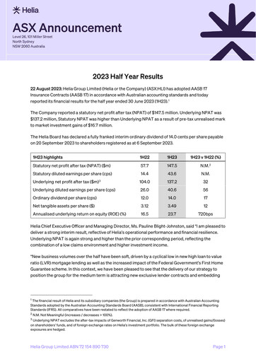 Thumbnail Helia Group Half-year Report 2023-h1