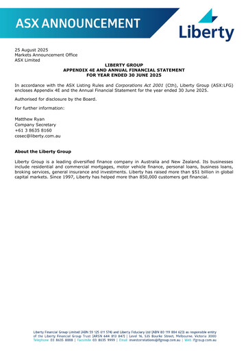 Thumbnail Liberty Financial Group Financial Statement 2025