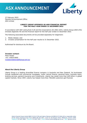 Vorschaubild Liberty Financial Group Halbjahresbericht 2023-h1