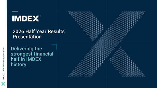 Miniature Imdex Limited Rapport semestriel 2026-h1