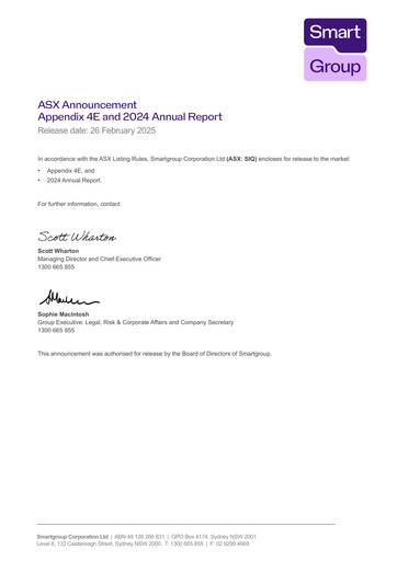 Thumbnail Smartgroup Corporation Annual Report 2024