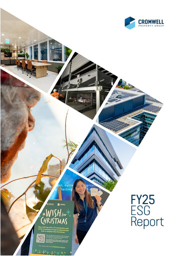Thumbnail Cromwell Property Group ESG Report 2025