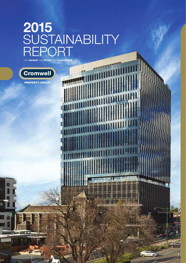 Thumbnail Cromwell Property Group Sustainability Report 2015