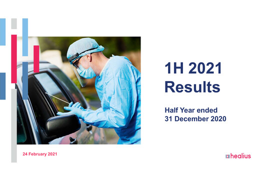 Thumbnail Healius Limited Half-year Report 2021-h1