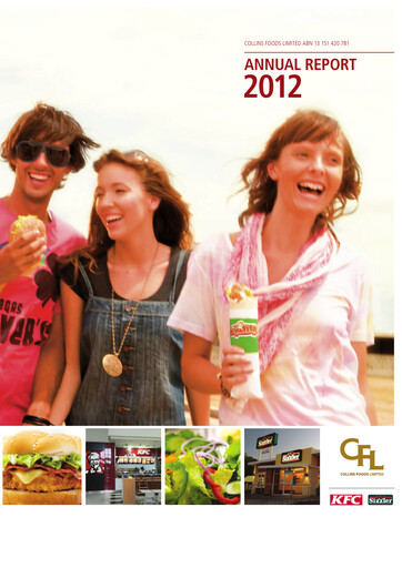 Thumbnail Collins Foods Limited Annual Report 2012