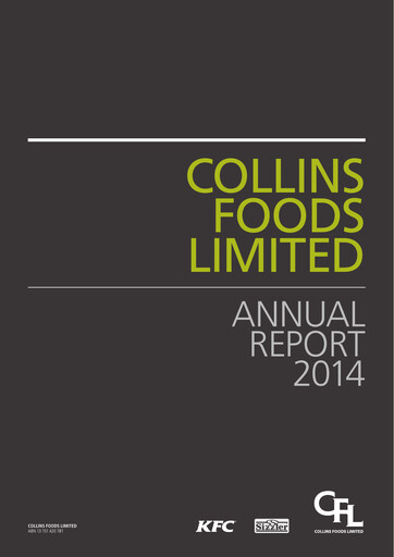 Thumbnail Collins Foods Limited Annual Report 2014