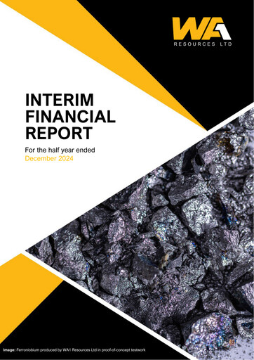 Thumbnail WA1 Resources Half-year Report 2025-h1