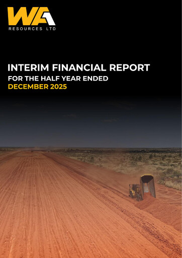 Thumbnail WA1 Resources Half-year Report 2026-h1