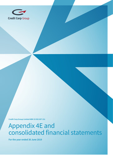 Thumbnail Credit Corp Group Financial Statement 2019