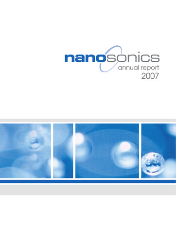 Vorschaubild Nanosonics Limited Jahresbericht 2007