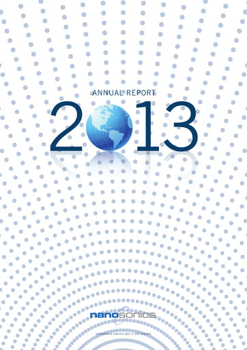 Vorschaubild Nanosonics Limited Jahresbericht 2013