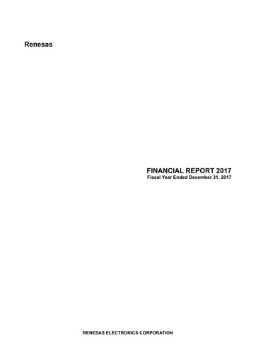 Thumbnail Renesas Electronics
 Financial Statement 2017