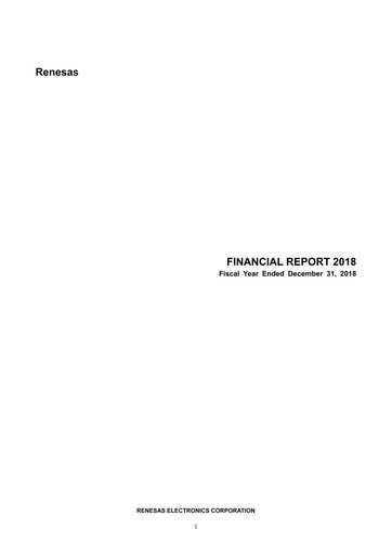 Thumbnail Renesas Electronics
 Financial Statement 2018