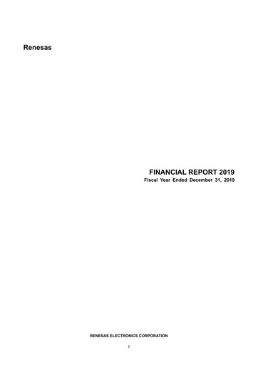 Thumbnail Renesas Electronics
 Financial Statement 2019