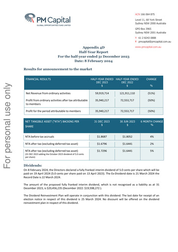 Thumbnail PM Capital Global Opportunities Fund Half-year Report 2023-h2