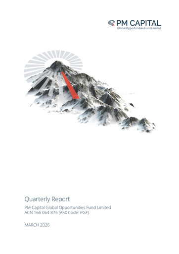 Thumbnail PM Capital Global Opportunities Fund Quarterly Report 2026-q1