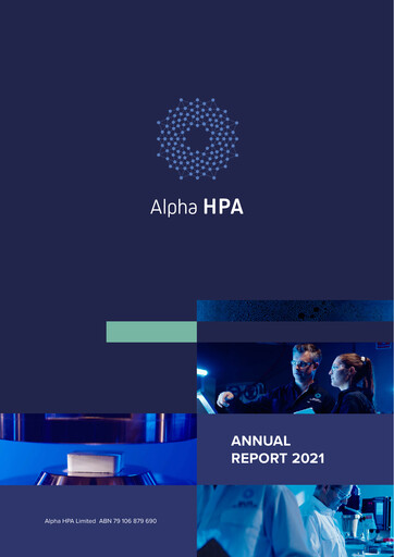 Thumbnail Alpha HPA Limited Annual Report 2021