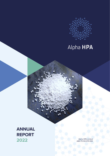 Thumbnail Alpha HPA Limited Annual Report 2022