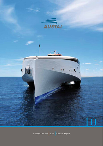 Thumbnail Austal Limited Annual Report 2010