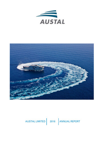 Thumbnail Austal Limited Annual Report 2016