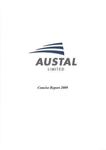 Thumbnail Austal Limited Financial Report fy2009