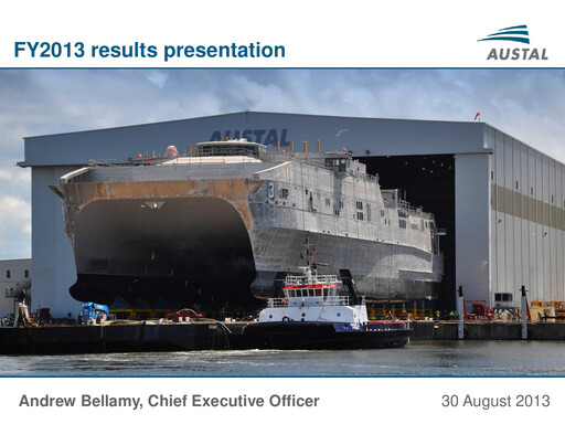Thumbnail Austal Limited Financial Report fy2013