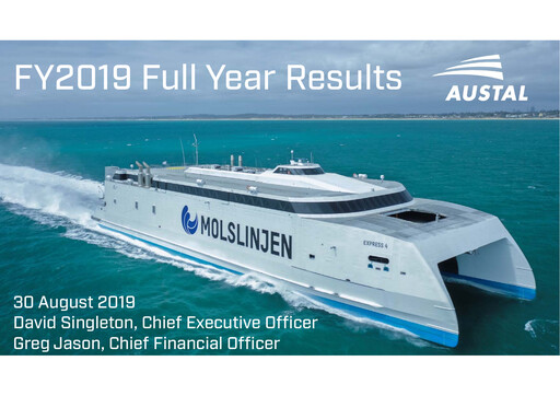 Thumbnail Austal Limited Financial Report fy2019