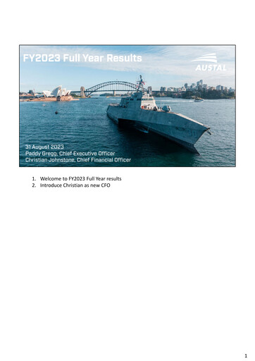 Thumbnail Austal Limited Financial Report fy2023