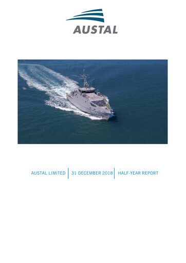 Thumbnail Austal Limited Half-year Report 2019-h1
