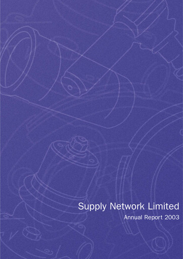 Thumbnail Supply Network Limited Annual Report 2003