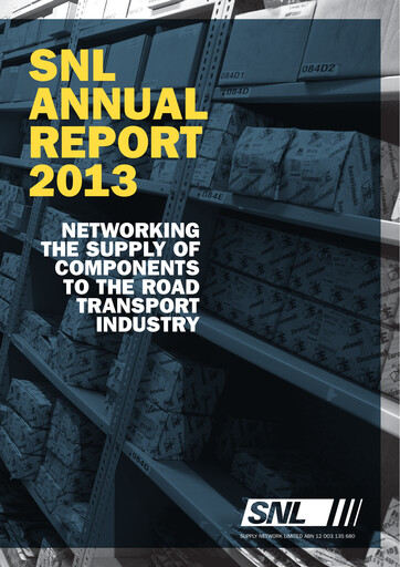 Thumbnail Supply Network Limited Annual Report 2013