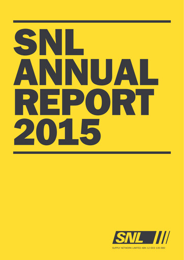 Thumbnail Supply Network Limited Annual Report 2015