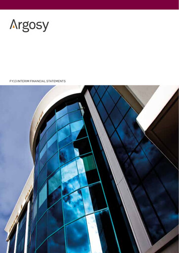 Miniature Argosy Property Bilan financier 2012-h1