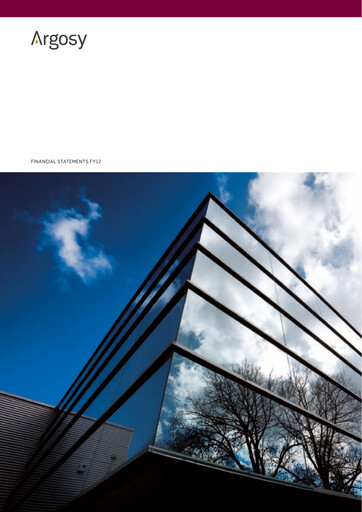 Miniature Argosy Property Bilan financier 2012