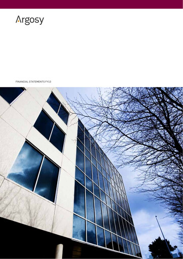 Miniature Argosy Property Bilan financier 2013